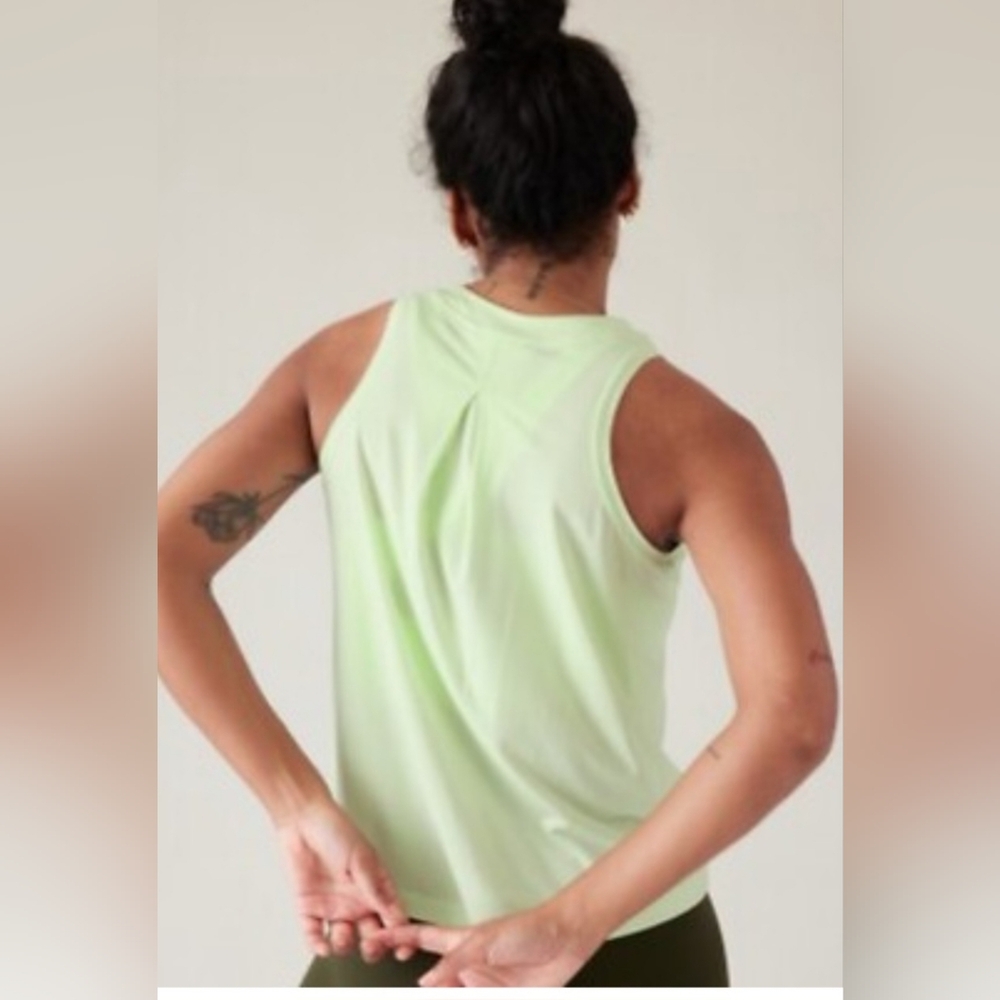 Athleta Bright Green With Ease Muscle Tee